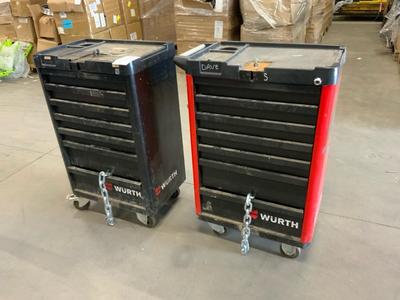 Übersichtsbild von Würth Werkzeugwagen mit Inhalt (2x)